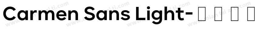 Carmen Sans Light字体转换
